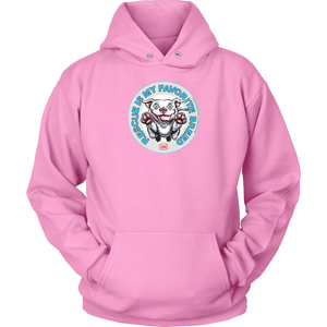 Rescue is my favorite breed - White Staffy Unisex Hoodie