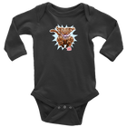 OMG Chocolate Labrador Retriever - Long Sleeve Baby Bodysuit