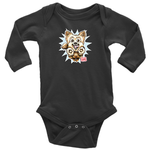 Yorkshire Terrier (Yorkie) - Long Sleeve Baby Bodysuit