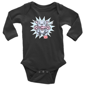 Blue Nose Pitbull Long Sleeve Baby Bodysuit