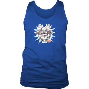 White French Bulldog - Frenchie - District Mens Tank