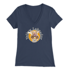 Yellow Labrador Retriever V-Neck Shirt for Women