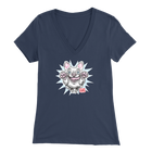 White French Bulldog - Frenchie - Bella Womens V-Neck