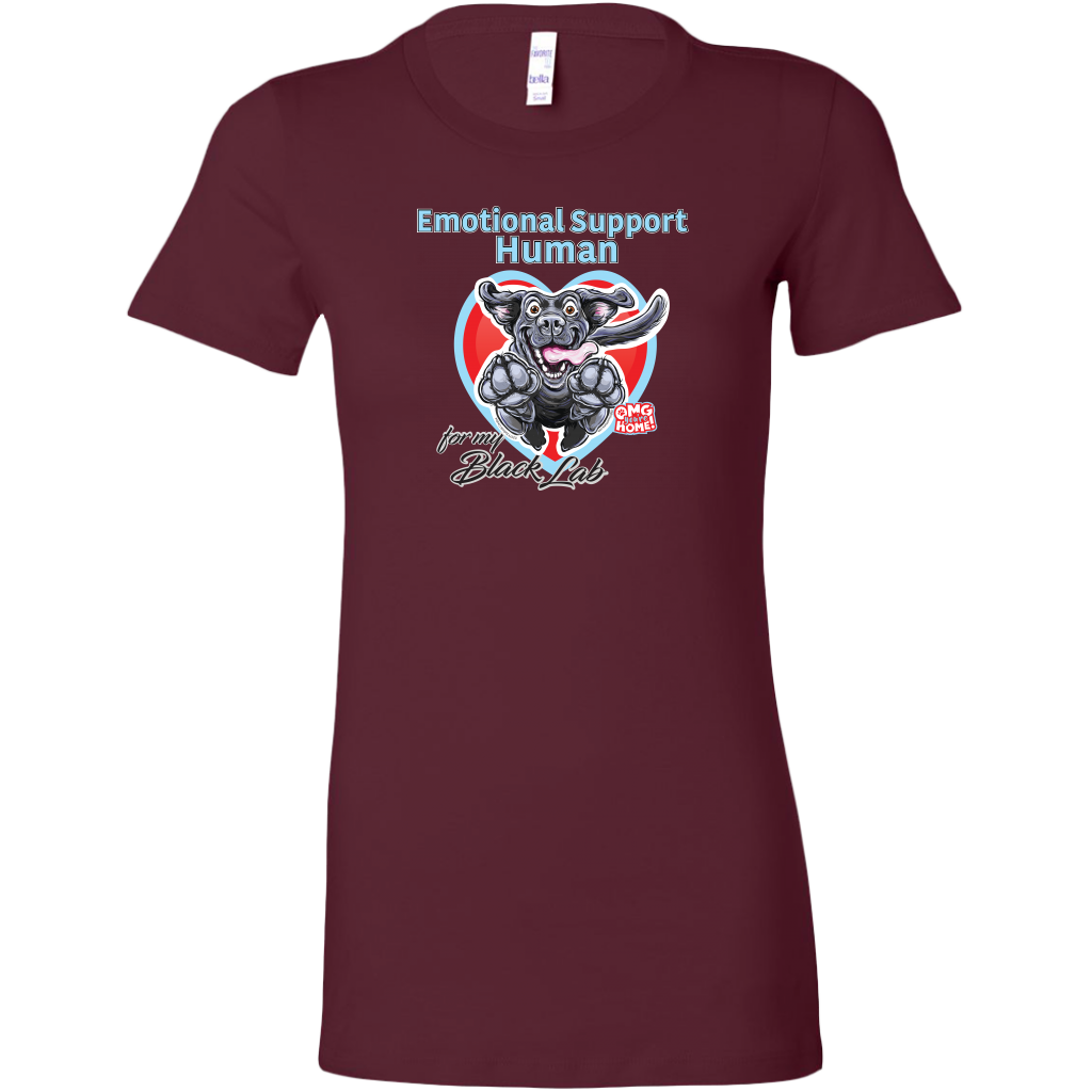 Emotional Support Human Black Lab  t-shirt