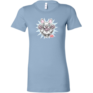 White French Bulldog - Frenchie Dog - Bella Womens Shirt