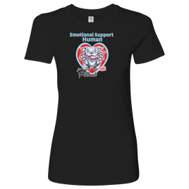Emotional Support Human - Blue Nose Pitbull - Womens Shirt for Pittie Dog Lovers