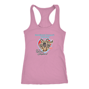 Emotional Support Human - German Shepherd - Next Level Racerback Tank