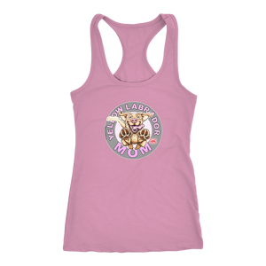 Yellow Labrador Retriever Mom -  Next Level Racerback Tank