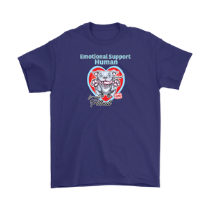 Emotional Support Human - Blue Nose Pitbull - Gildan Mens T-Shirt