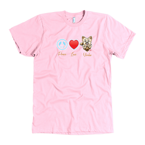 Peace Love Yorkie - Men's T-Shirt for Yorkshire Terrier Dog Lovers