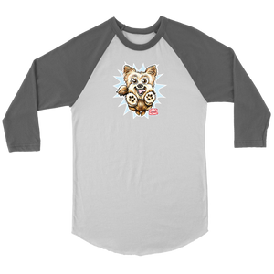 Yorkshire Terrier (Yorkie) - Canvas brand Unisex 3/4 Raglan