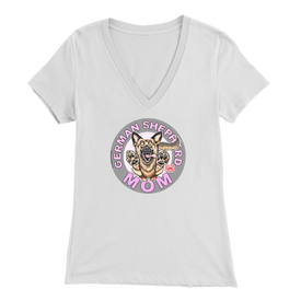 German Shepherd Mom - Bella Womens V-Neck