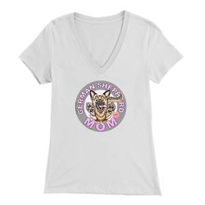 German Shepherd Mom - Bella Womens V-Neck