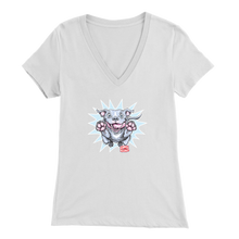 Load image into Gallery viewer, OMG Blue Nose Pitbull  Womens V-Neck