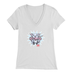 OMG Blue Nose Pitbull  Womens V-Neck
