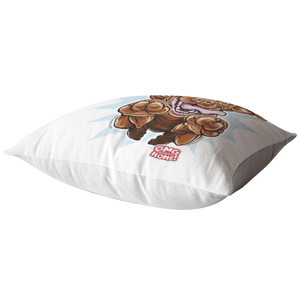 Happy Excited Chocolate Labrador Retriever Pillow