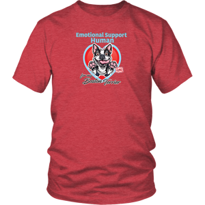 Emotional Support Human - Boston Terrier - District Unisex Shirt