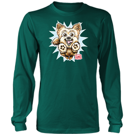 Yorkshire Terrier (Yorkie) -Green Long Sleeve Shirt