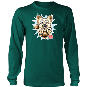 Yorkshire Terrier (Yorkie) -Green Long Sleeve Shirt