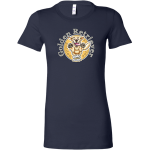 Golden Retriever Lover - Women's Shirt Featuring Original Golden Retriever Dog Artwork