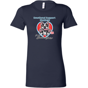 Emotional Support Human - Boston Terrier Womens Shirt for Bostie Lovers